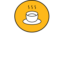 Vertical logo with white letters