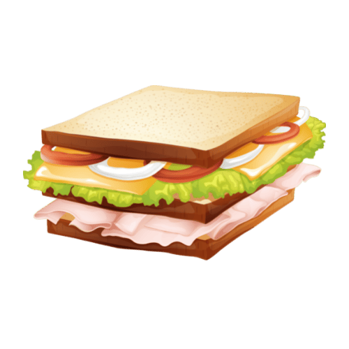 vector image of a sandwich